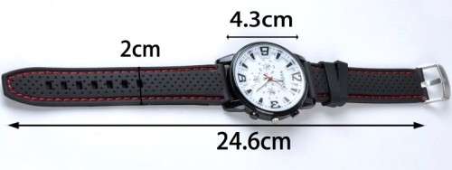 WEIJIEER Fashion Quartz Analog Mens Dress Sport Large Numbers Wrist watch