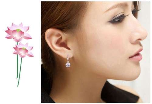 Fashion Jewellery for Women 8mm Crystal Earrings Top Quality Zircon Earring Drop Crystal Earrings
