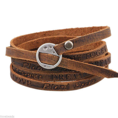 Leather Bracelet - Bangle Wristband