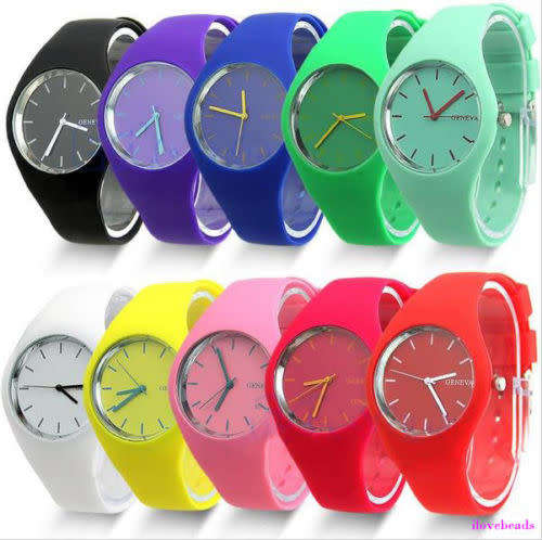 Ladies Silicon/Rubber GENEVA Wrist Watch