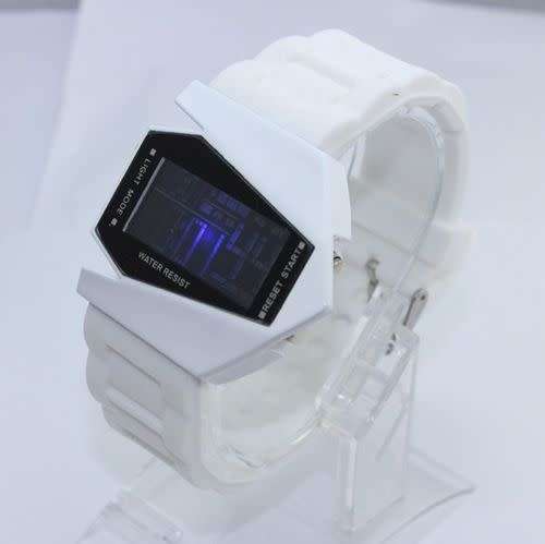 White Luxury Sport Digital LED Wrist DIAL Watch