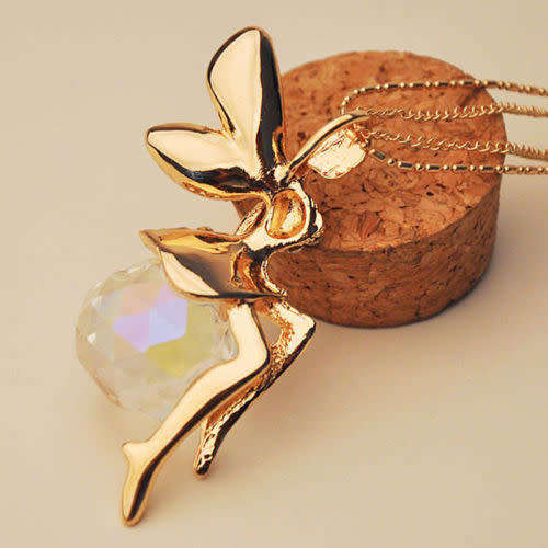 Crystal Fairy Chain and Pendant Necklace