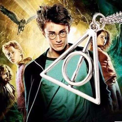 Harry Potter and The Deathly Hallows Triangle Necklace Chain Pendant