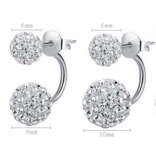 Elegant Pearl Rhinestone Ear Stud Earrings