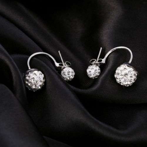 Elegant Pearl Rhinestone Ear Stud Earrings