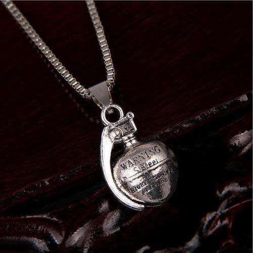 3D Army Camo Grenade Necklace
