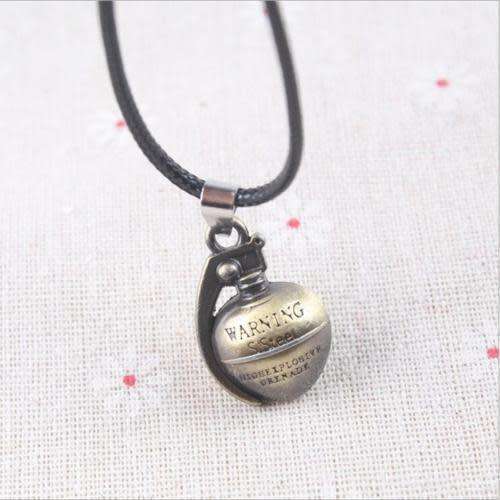 3D Army Camo Grenade Necklace