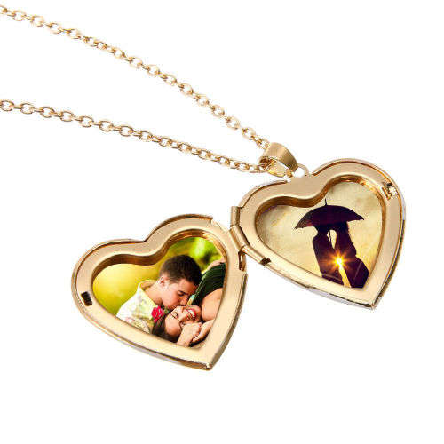 Timeless Gold Carved Heart Locket Necklace