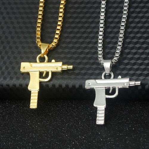 Fun Machine Gun Pendant Necklace