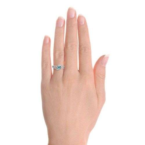 1.45ct Aquamarine Women 925 Silver Ring