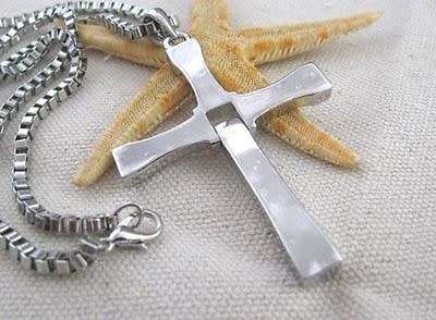 The FAST and The FURIOUS Dominic Toretto's Cross Pendant Chain Necklace