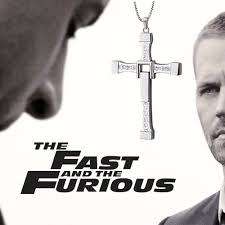 The FAST and The FURIOUS Dominic Toretto's Cross Pendant Chain Necklace