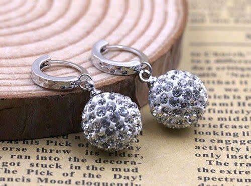 Whimsical Crystal Rhinestone Earrings