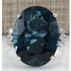 Whimsical Sterling Silver Blue Topaz Ring