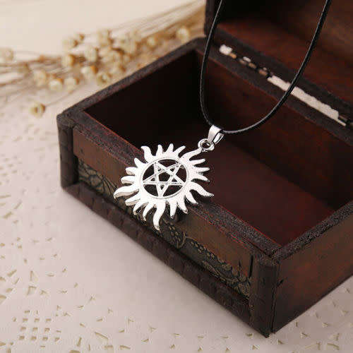 Supernatural Anti-Possession Symbol Tattoo Pendant Necklace