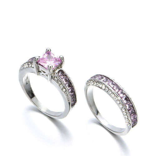 Pink Sapphire Silver Ring