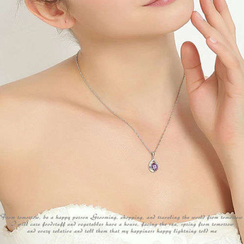 Elegant Clavicle Chain Crystal Pendant Necklace