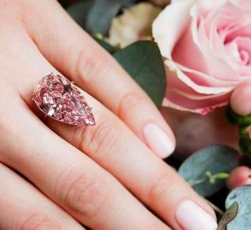 Elegant Gold Pink Sapphire Eternity Ring