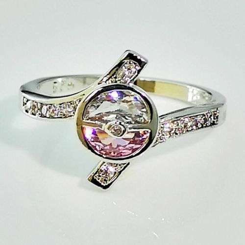 Elegant Silver Amethyst  Ring