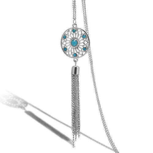 Silver Dreamcatcher Necklace