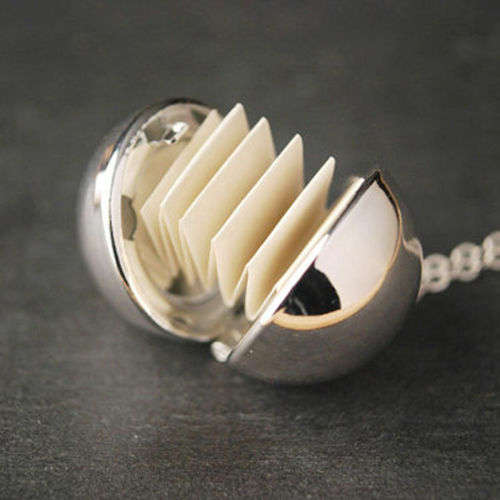 Hidden Secret Message Ball Locket Necklace
