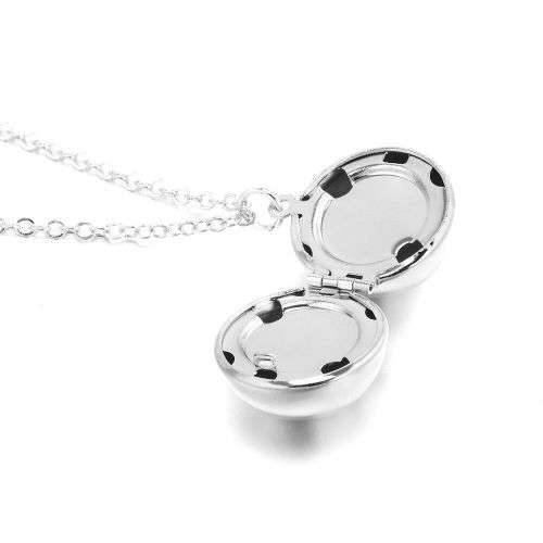 Hidden Secret Message Ball Locket Necklace