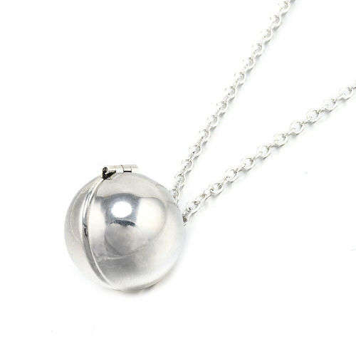 Hidden Secret Message Ball Locket Necklace