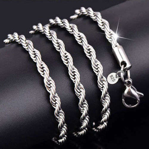 925 Silver Rope Necklace