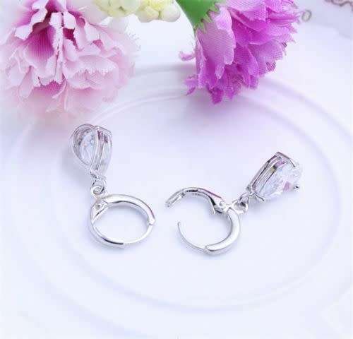 Graceful Silver Sapphire Earrings