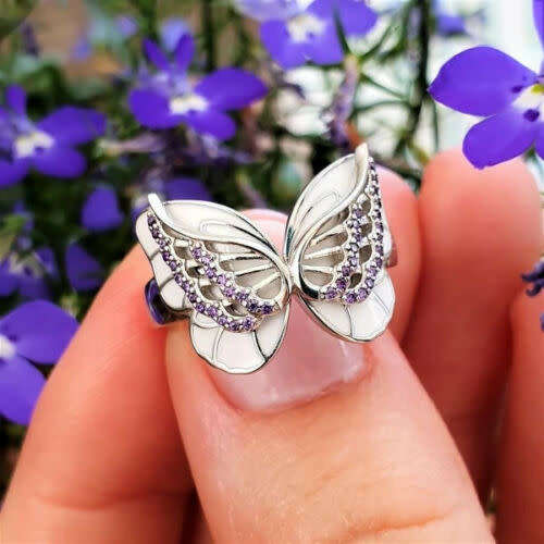 Silver Butterfly Ring