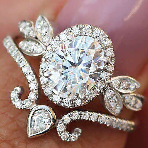 Silver White Sapphire CZ Ring (LAST ONE)