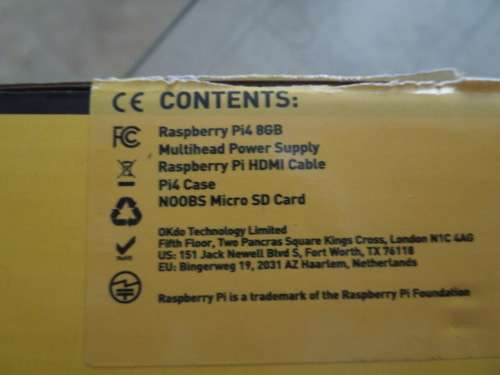 Raspberry Pi 4 8Gb - OkDo kit