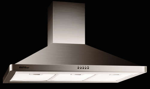 EUROAIR 90cm WALL MOUNTED COOKER HOOD - FULL STAINLESS STEEL CAVITY (SAVE 20%)