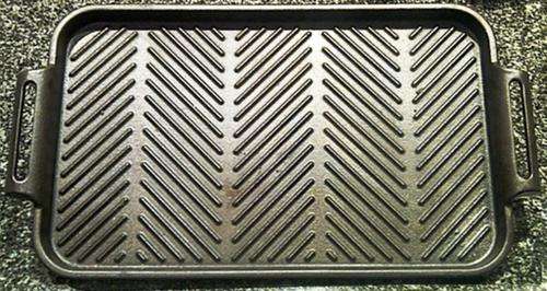 CAST-IRON STEAK GRIDDLE PLATE - SAVE 60% (ONLY 1 AVAILABLE) - PERFECT FOR USE ON YOUR GAS HOB