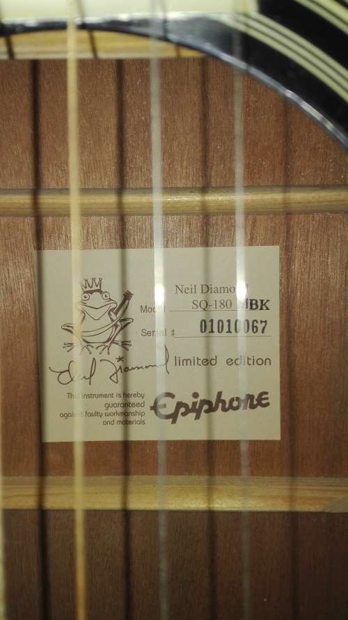 SQ180 EPIPHONE GIBSON NEIL DIAMOND SIGNATURE