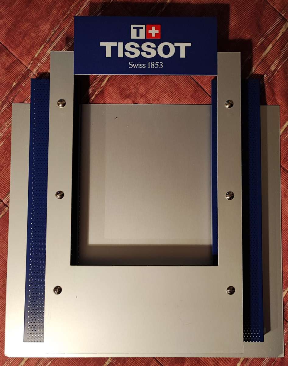 Early 1990s Tissot aluminium shop window display piece. Unused.