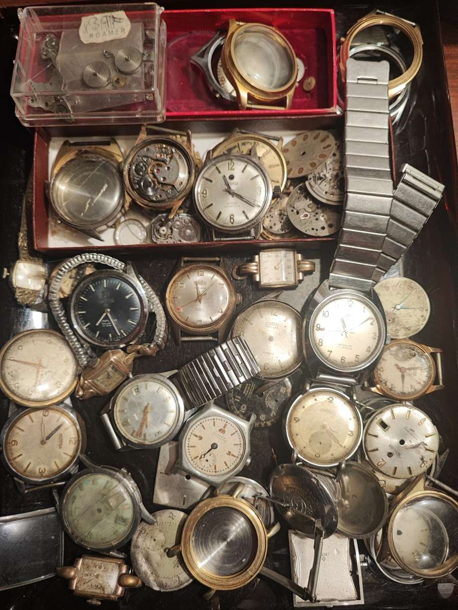 Collection of Roamer wristwatches for spares or repair