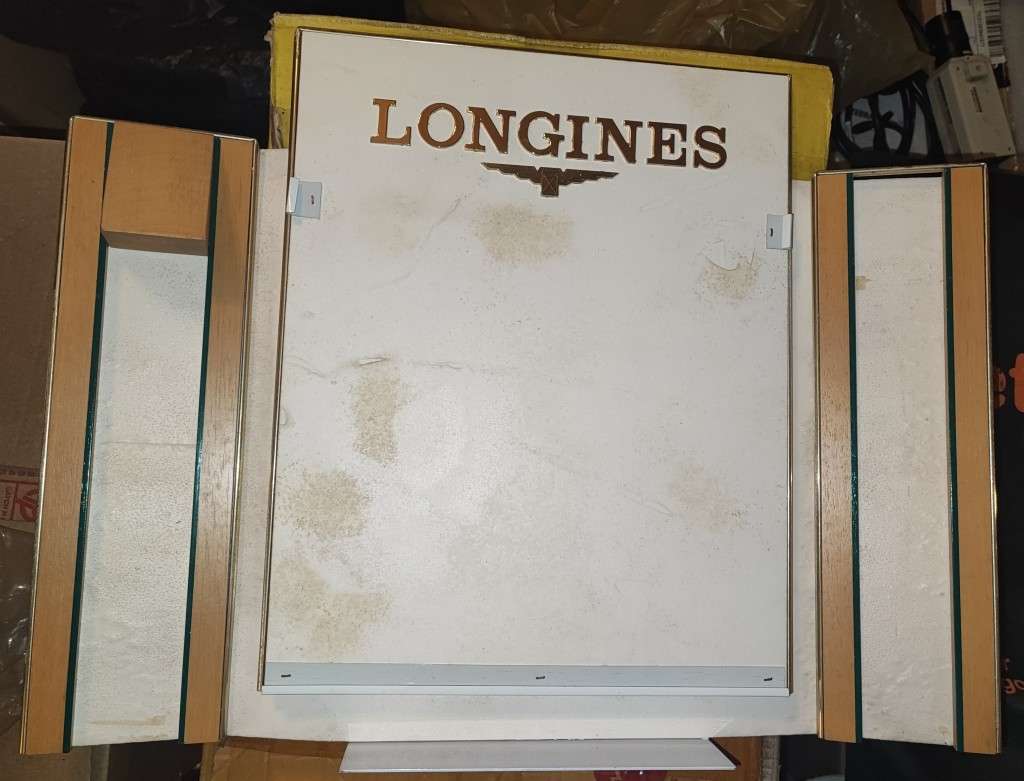 Longines early 1990s window display units X 9 different types plus extras. For collection only