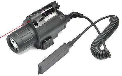 Tactical Red Laser - LED Flashlight Combo