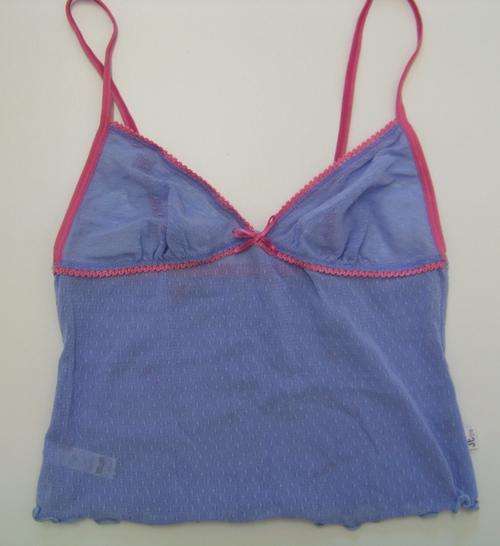 Purple and Pink sheer top - Size 10