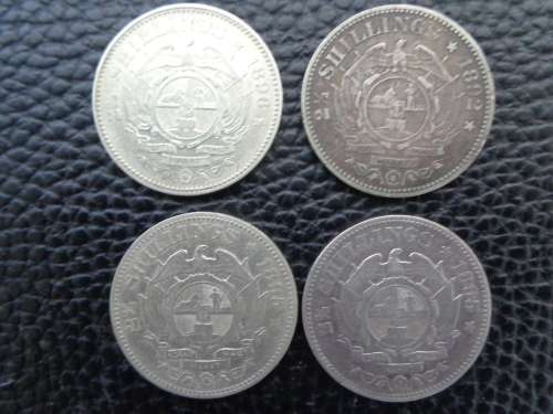 COMPLETE Set of PAUL KRUGER Coins from 1892 to 1898 in Kiaat Velvet Box  Plus many extra Coins