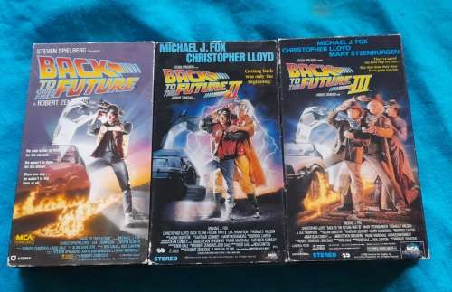 Back to the Future 3pc VHS
