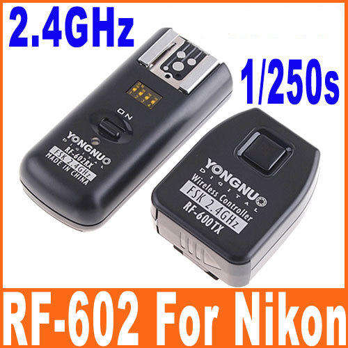 YONGNUO RF-602/N3 2.4GHz Flash Trigger & Wireless Remote Control for Nikon D90 D5000