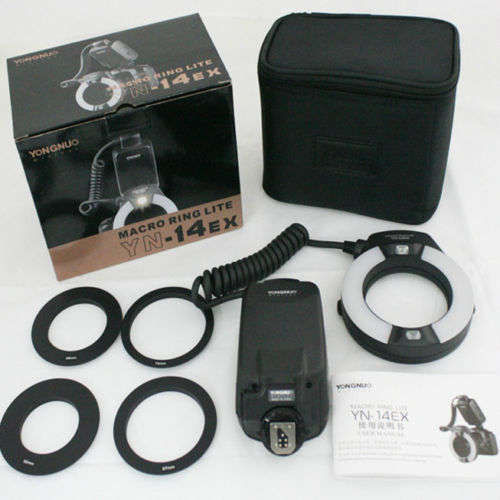 Yongnuo TTL Macro Ring Flash YN-14EX for Canon EOS DLSR as Canon MR-14EX