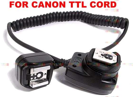 E-TTL Off Camera Shoe Cord Canon for 430EX 580EX II