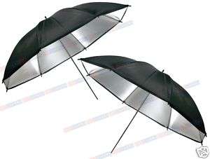 2 x studio umbrellas: 33 " studio Silver Black umbrella. Free shipping!!!