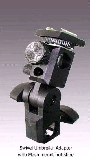 Flash Hot Shoe Mount Light Stand Swivel Adapter/Umbrella Holder