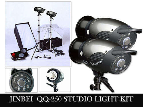 500w Brand New Jinbei QQ-250  Studio Flash Set (250w x 2 )