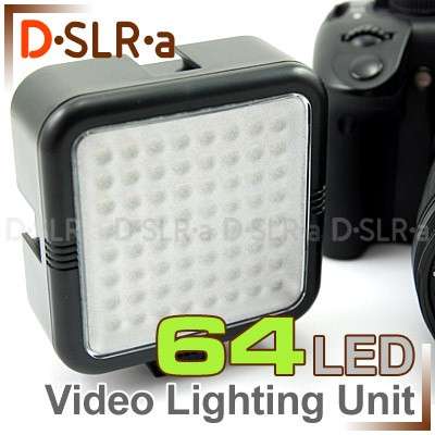 64 LED Video Light Unit for Movies DV Camcorder Camera Free shipping!