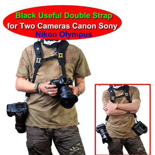 Double Strap for two Cameras Nikon Sony Pentax Olympus